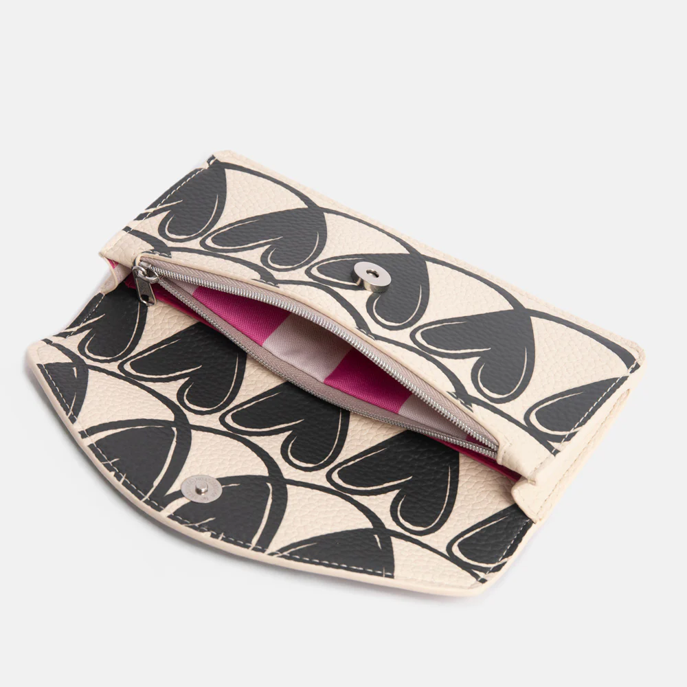 Mono Looped Hearts Envelope Purse - Image 4