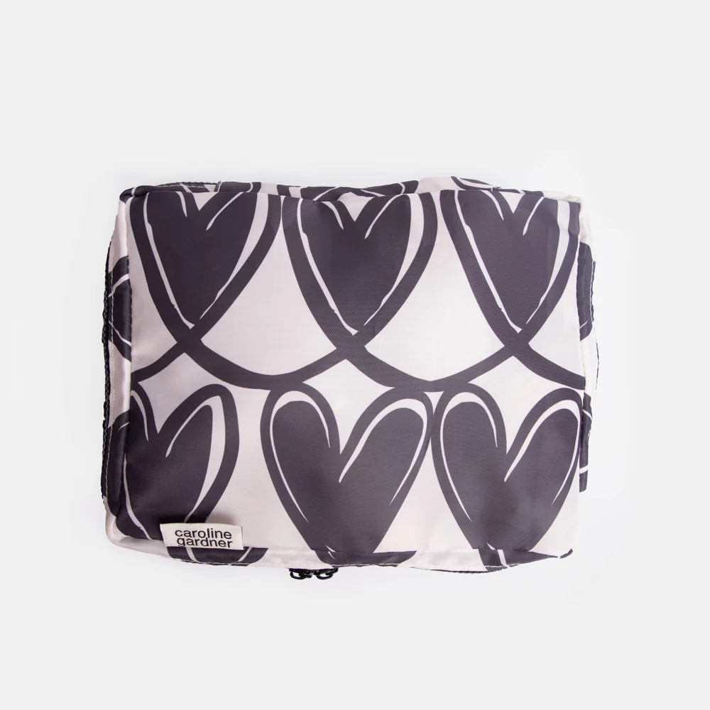 Mono Looped Hearts/Stripes Set of 3 Small Packing Cubes - Image 3