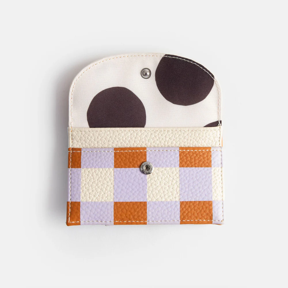 Multi Check Card Holder Coin Purse - Image 3