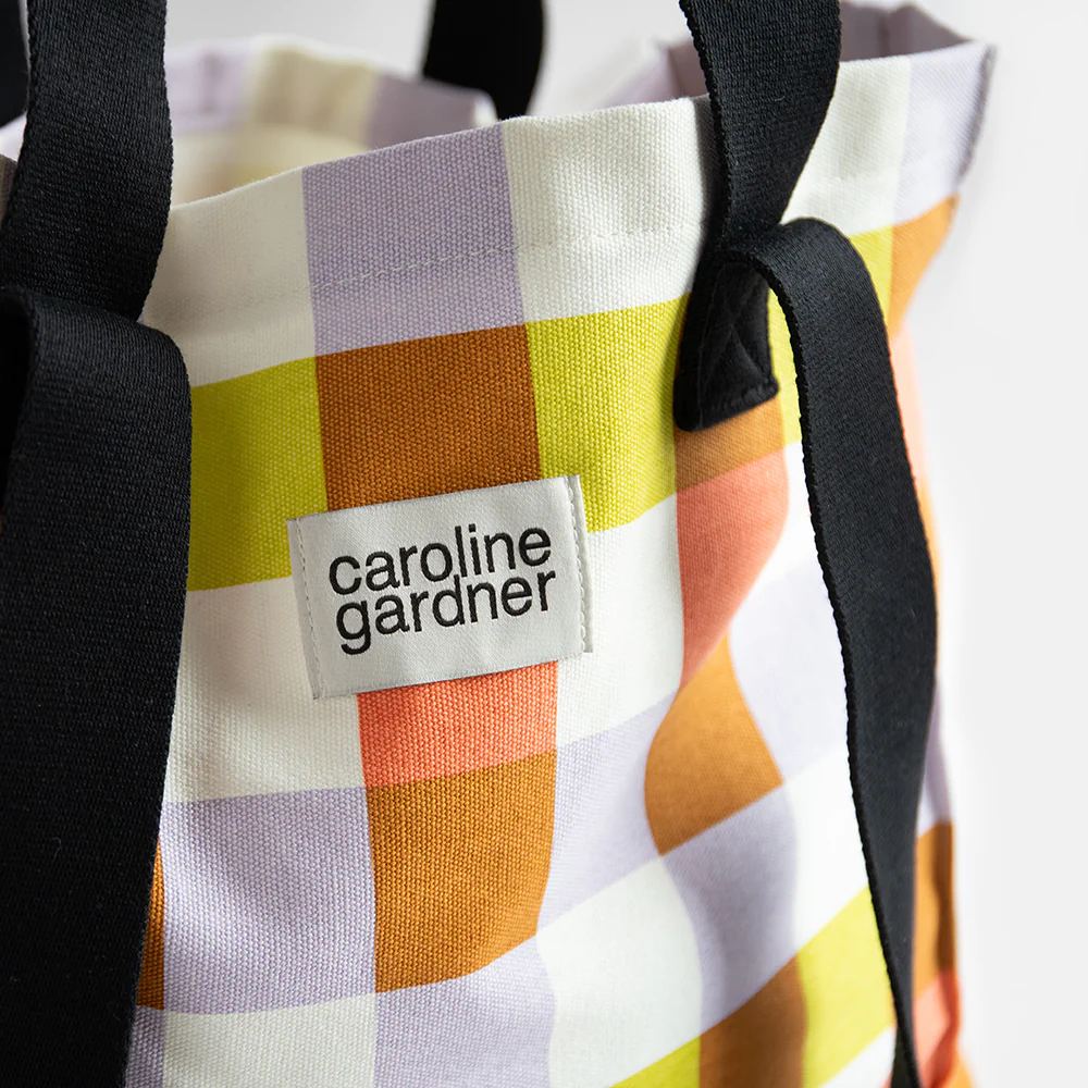 Multi Check Large Tote Bag - Image 5