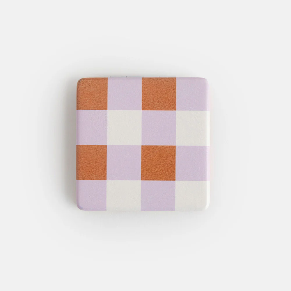 Multi Check Square Pocket Mirror - Image 2