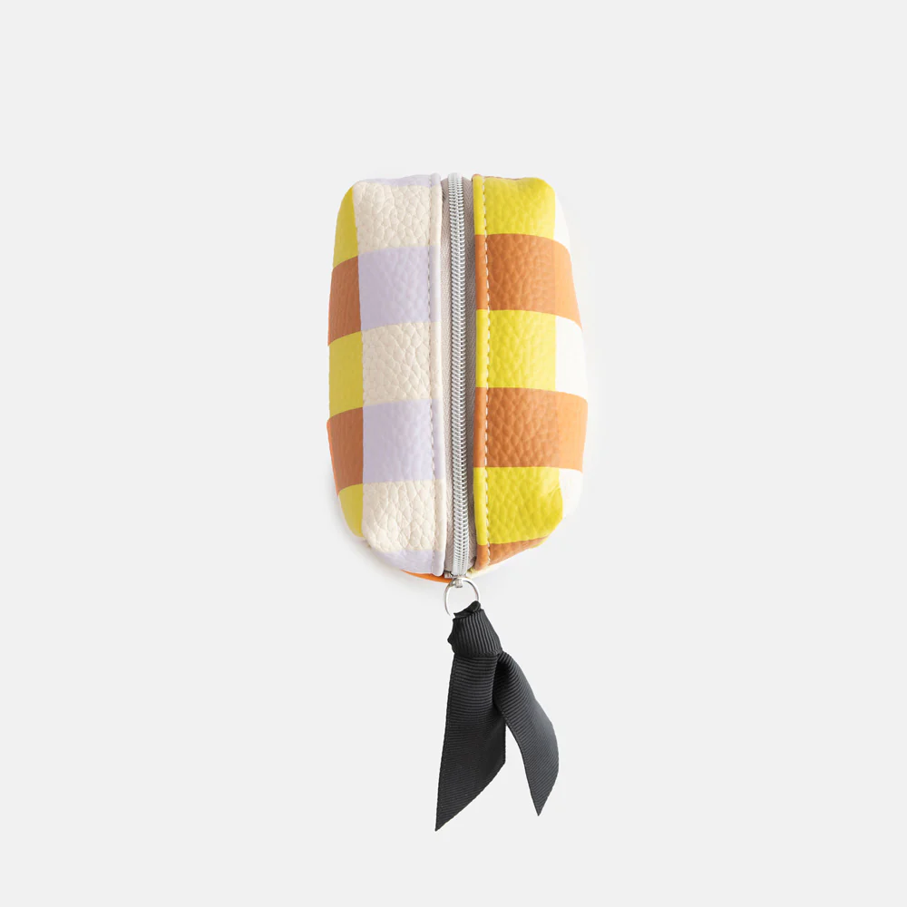 Multi Check Ultra Mini Cube Cosmetic Bag - Image 4