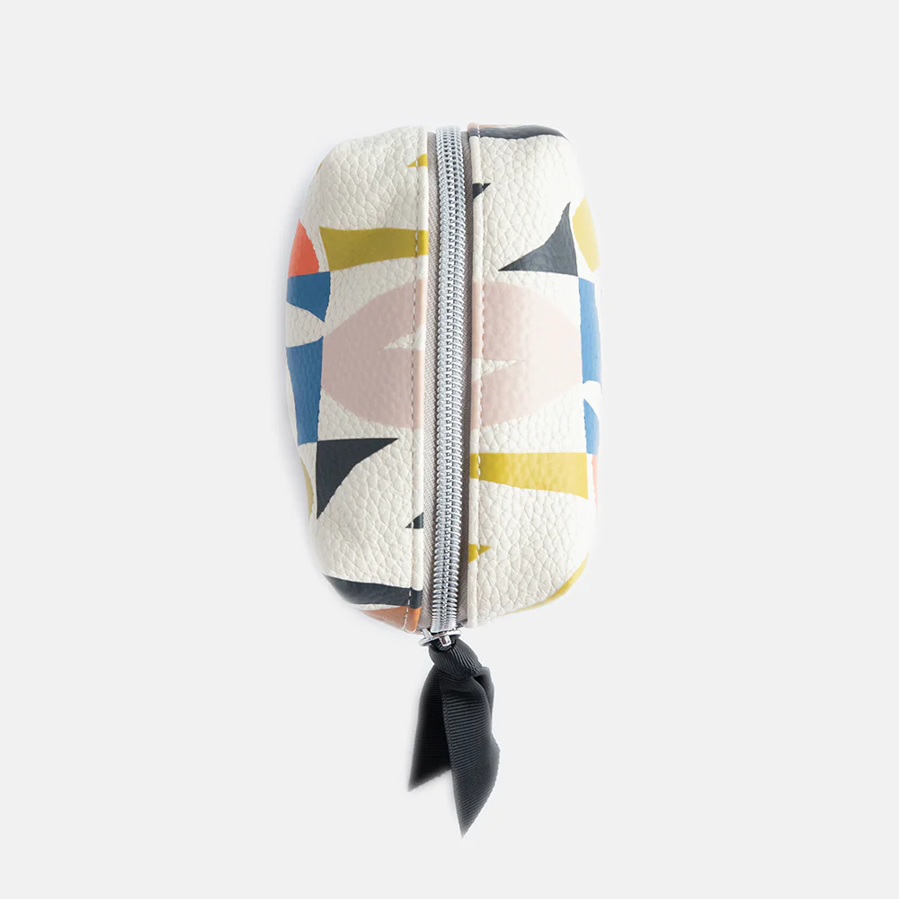 Multi Checkmate Hearts Mini Cube Cosmetic Bag - Image 4