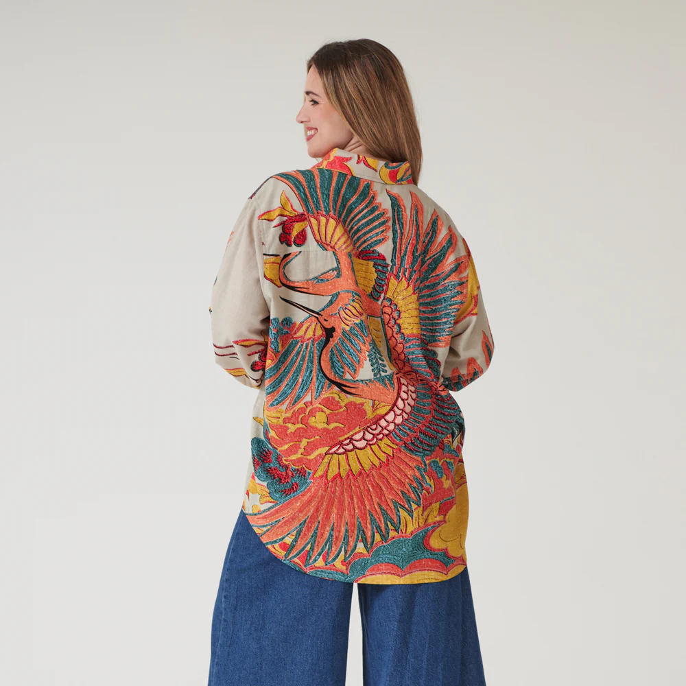 Multi Crane Oversized Shirt - Image 2