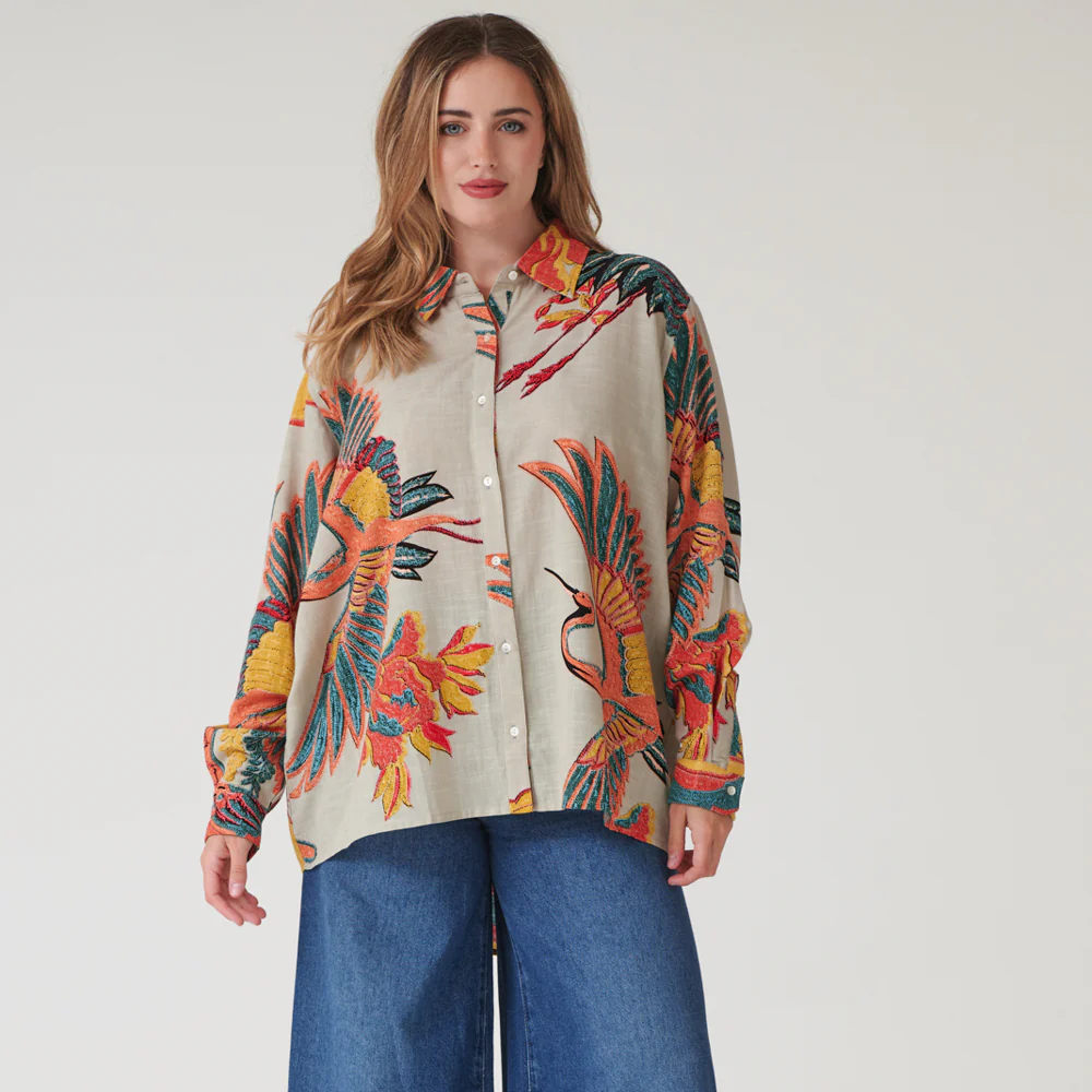 Multi Crane Oversized Shirt - Image 3