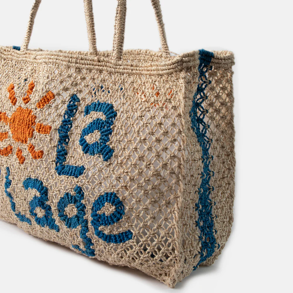 Natural La Plage Jute Shopper Bag - Image 2