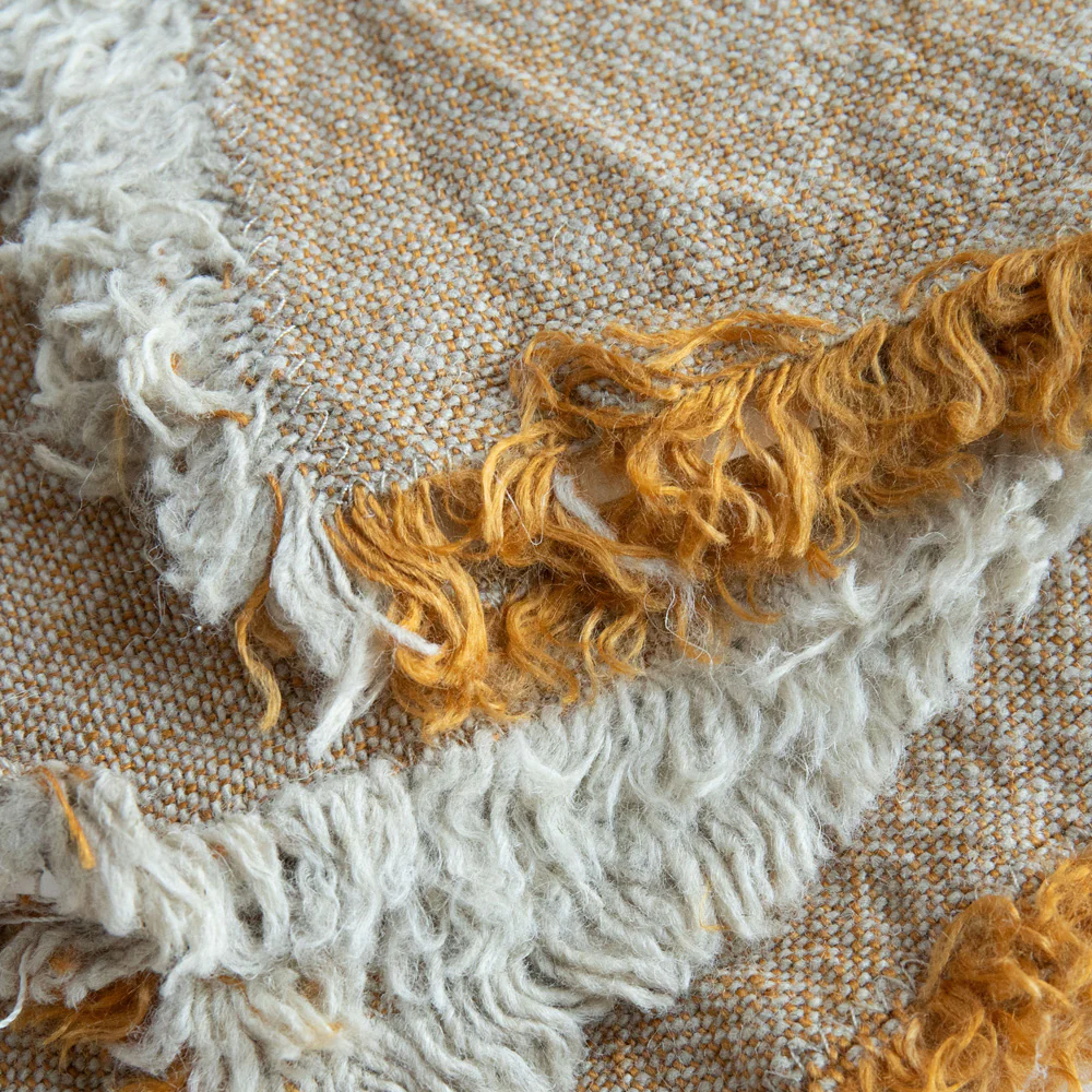 Ochre Textured Linen Napkins Set of 4 - Image 2