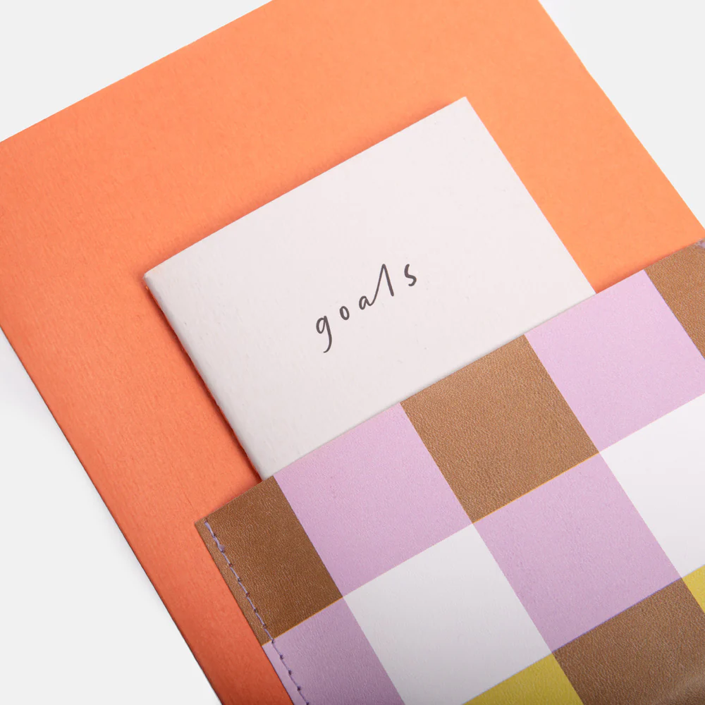Orange/Multi Check Journal Set - Image 5