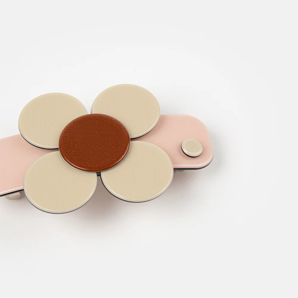 Pink/Cream Florence Hair Clip - Image 3