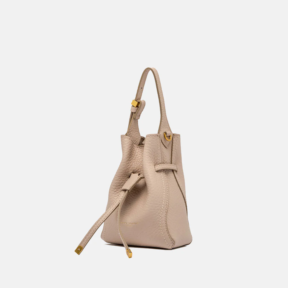Pink Salt Leather Sienna Small Bucket Bag - Image 5