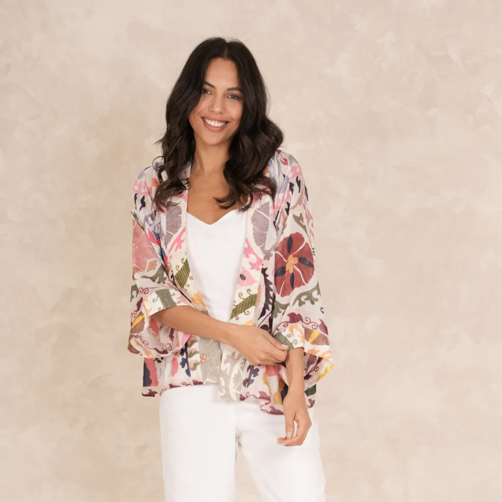 Pink Susani Short Kimono - Image 3