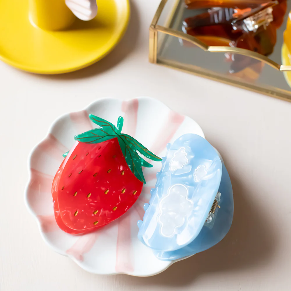 Red Strawberry Hair Claw - Image 4