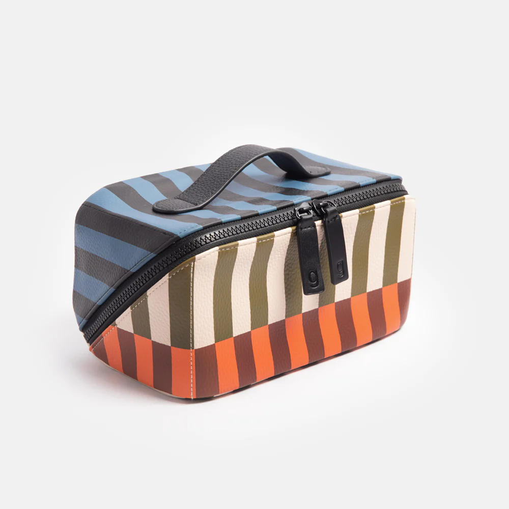 Retro Stripe Flat Lay Wash Bag - Image 6