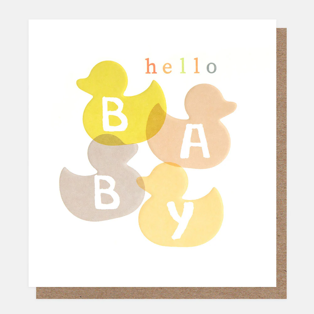 Rubber Ducks New Baby Card