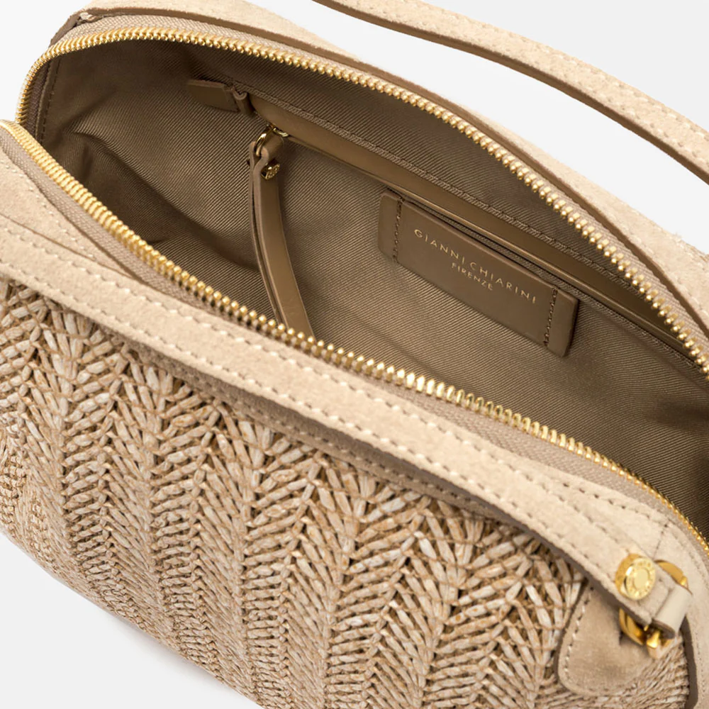 Sand Woven Straw Large Alifa Bag - Image 2