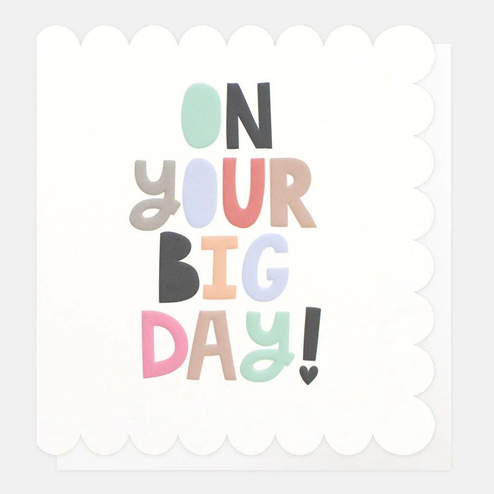 Scallop Wedding Card