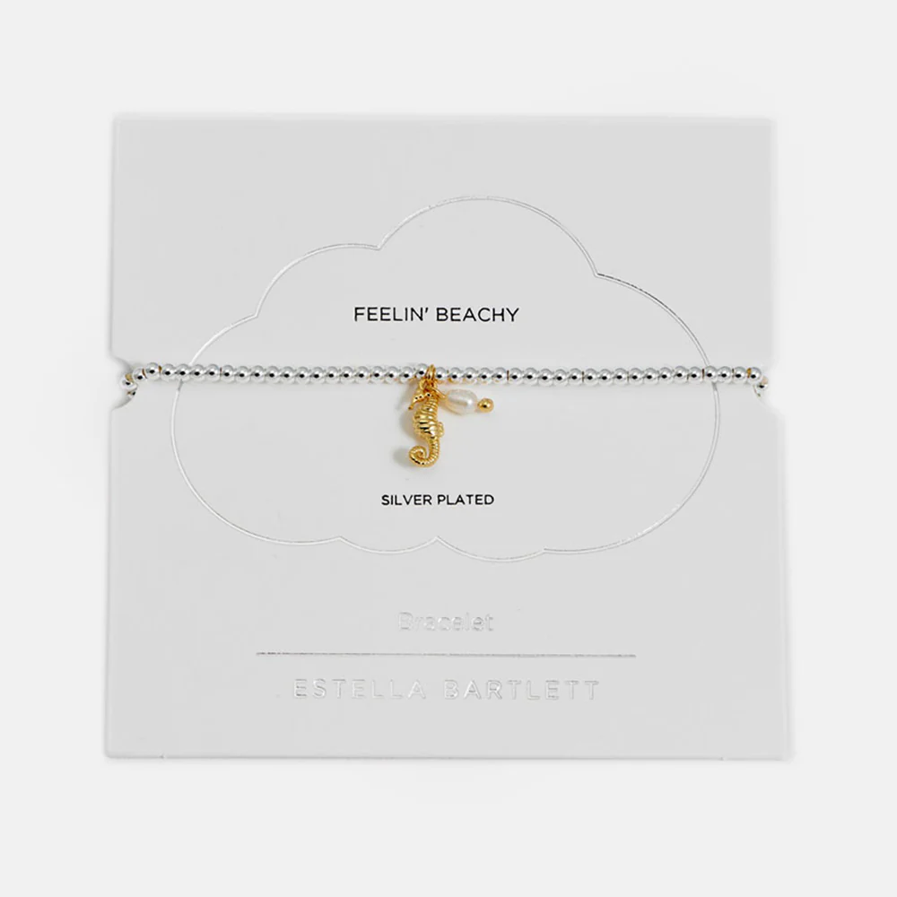Silver & Gold Seahorse/Pearl Bracelet - Image 3