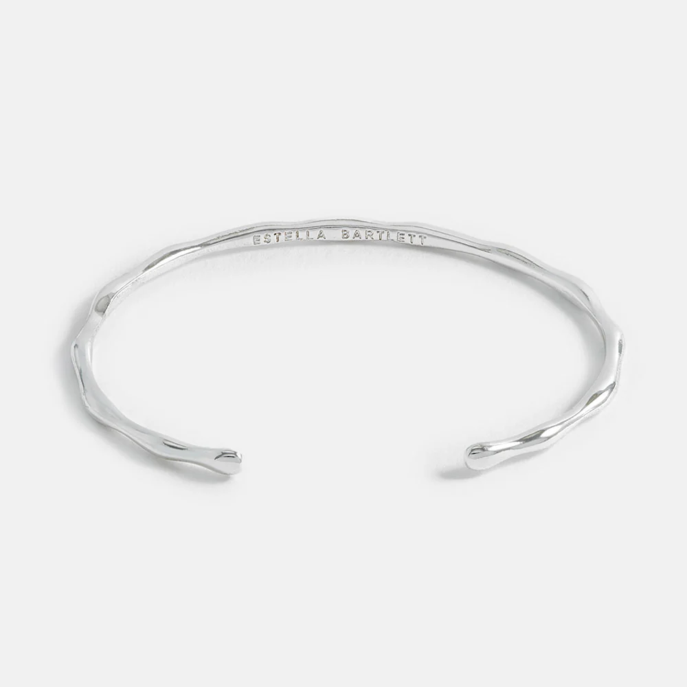 Silver Open Molton Bangle - Image 3