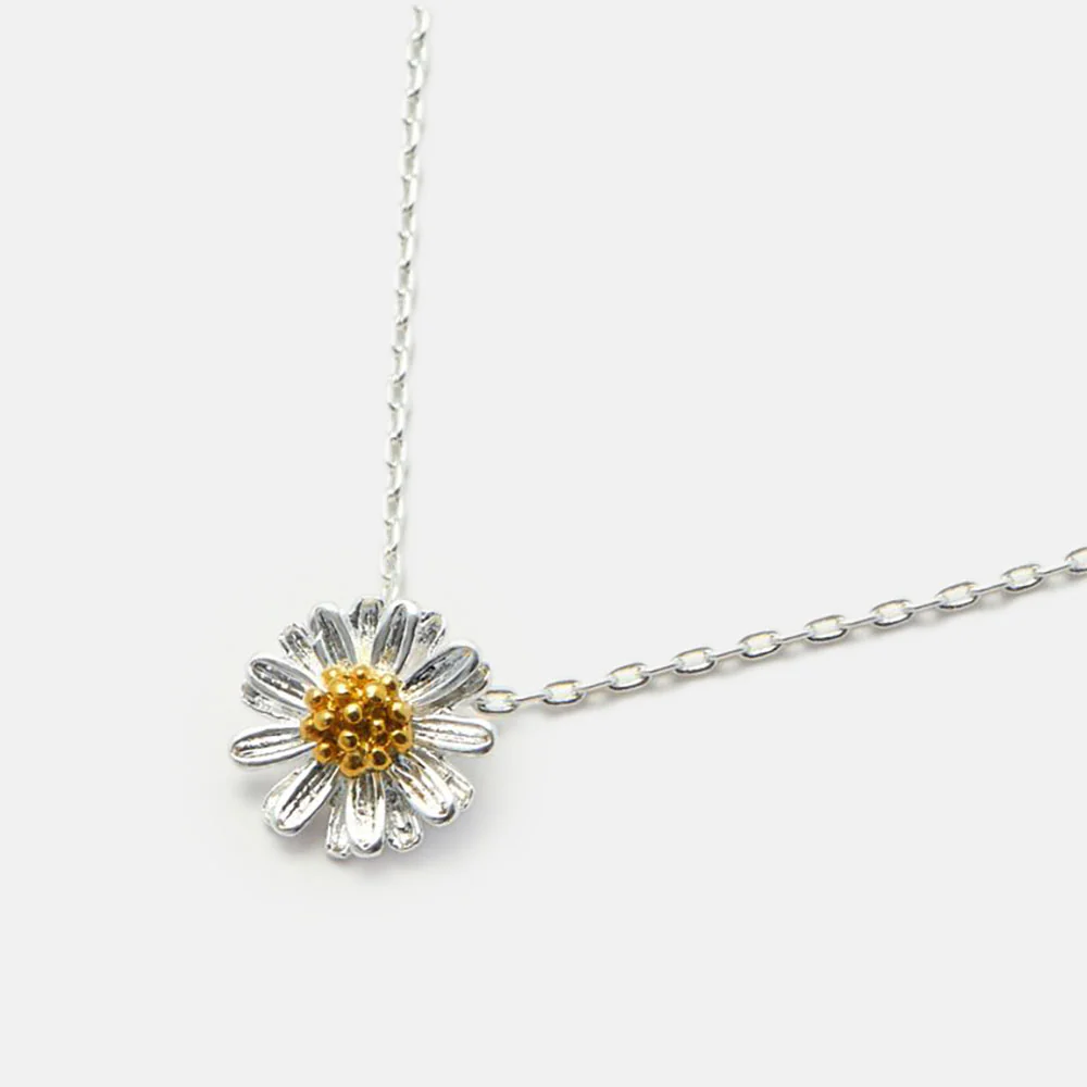 Silver Wildflower Necklace - Image 2