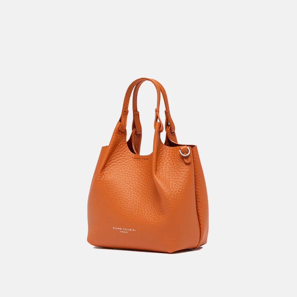 Spice Orange Leather Dua Tote Bag - Image 4