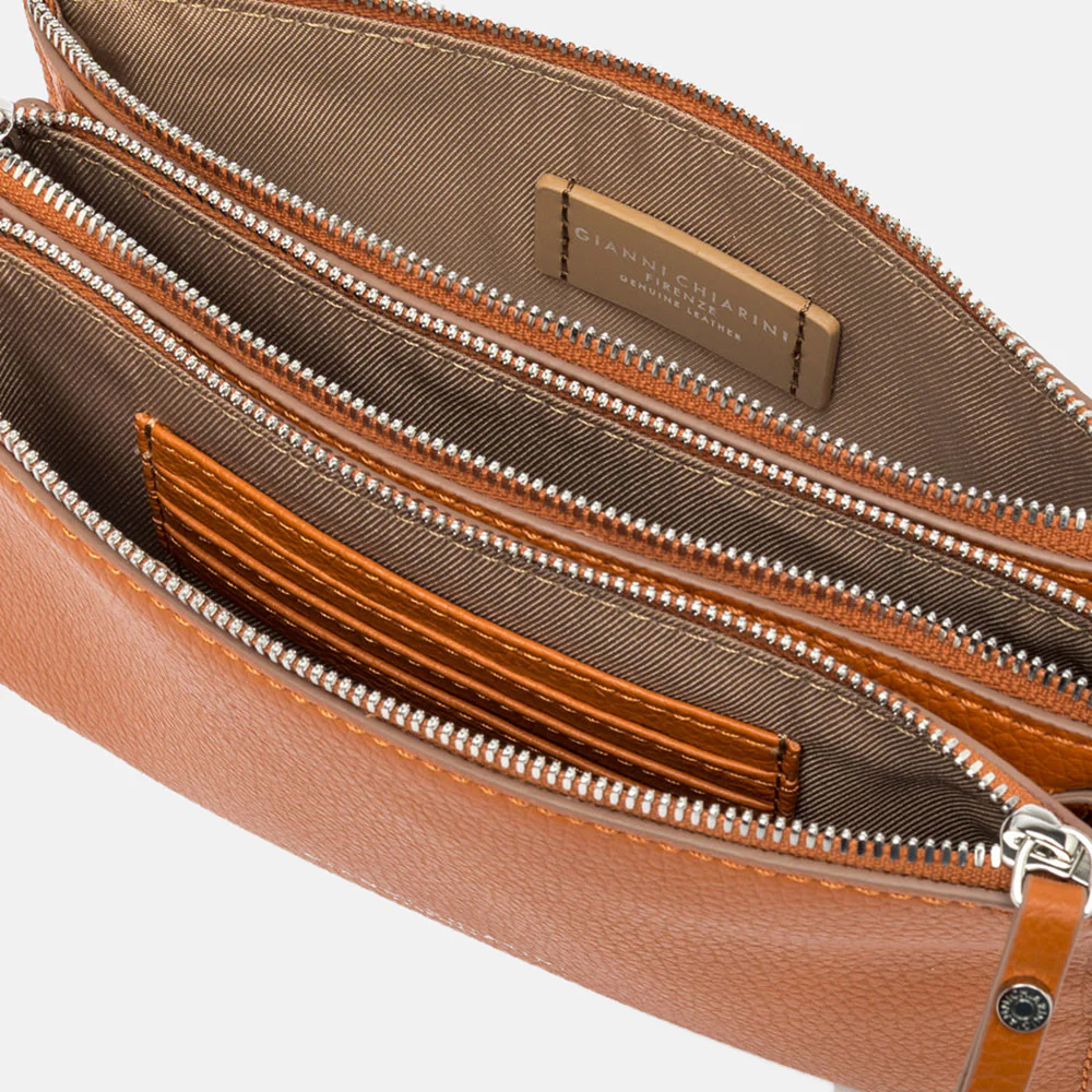 Spice Orange Leather Lucille Crossbody Bag - Image 2
