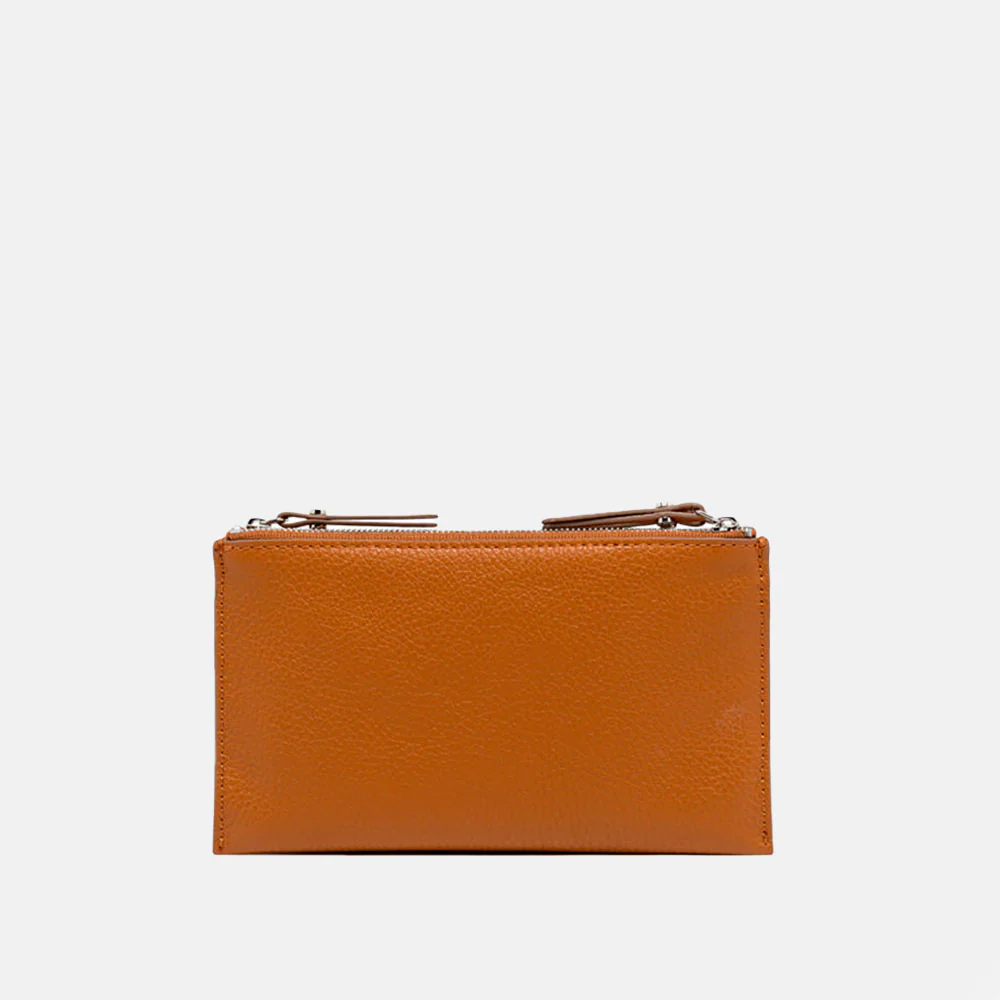 Spice Orange Leather Lucille Crossbody Bag - Image 4