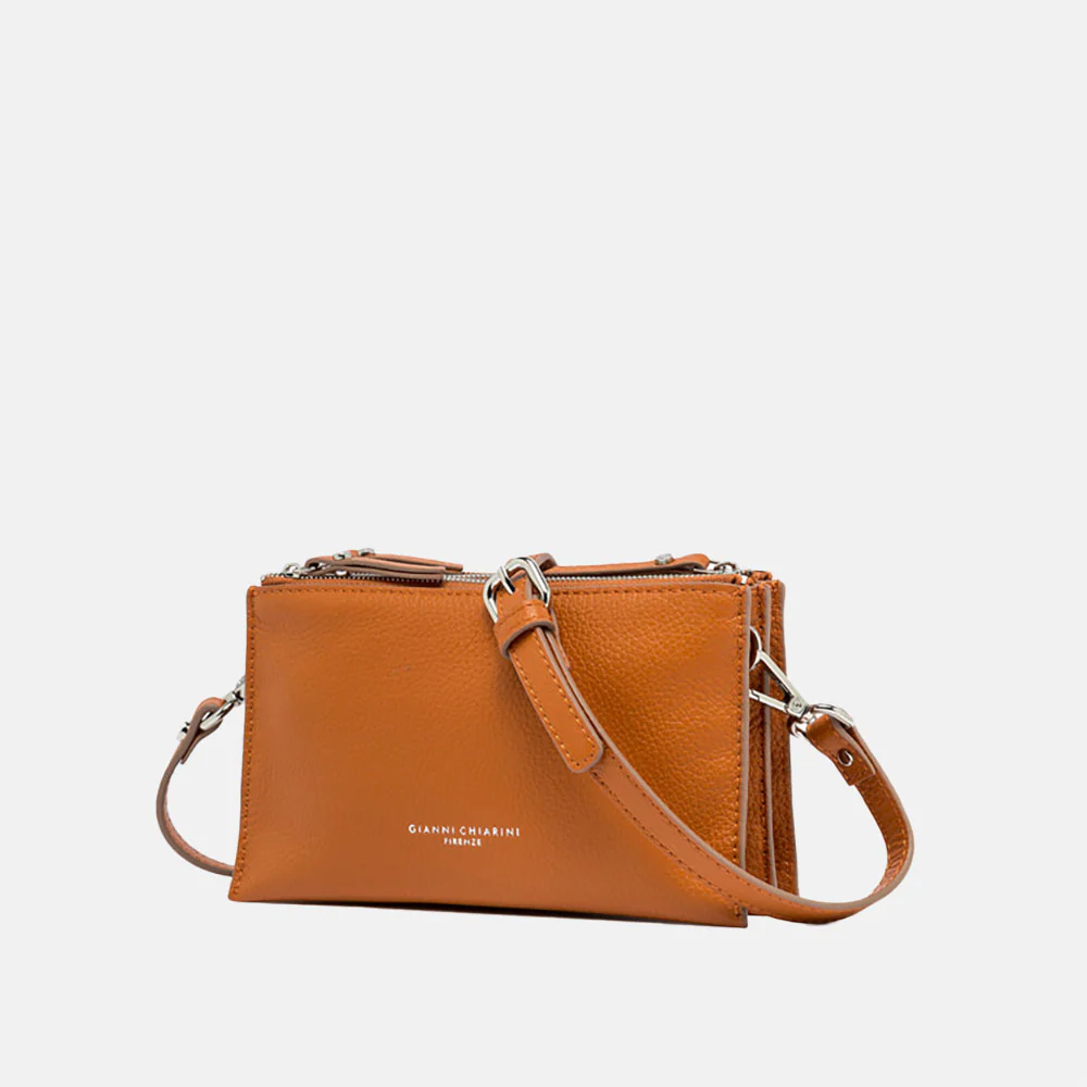 Spice Orange Leather Lucille Crossbody Bag - Image 5