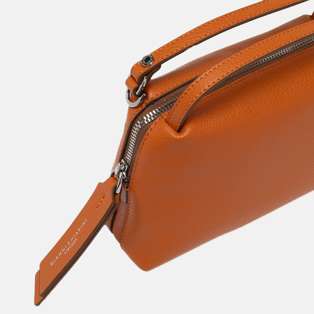 Spice Orange Leather Small Alifa Bag - Image 3