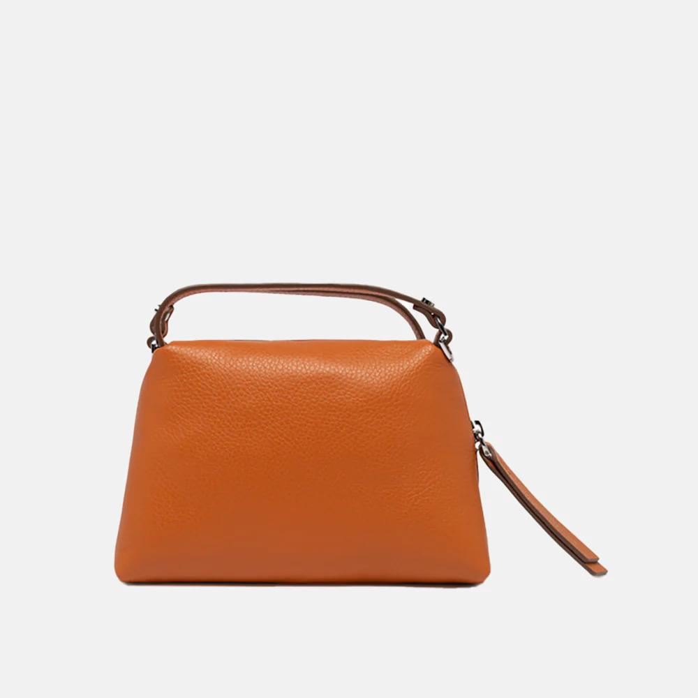 Spice Orange Leather Small Alifa Bag - Image 4