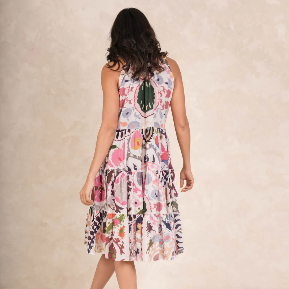Pink Susani Frill Dress - Image 3