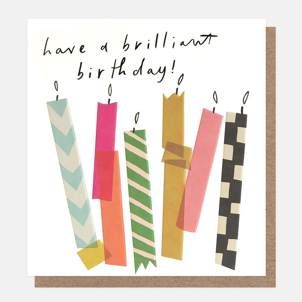 Tape Candles Birthday Card