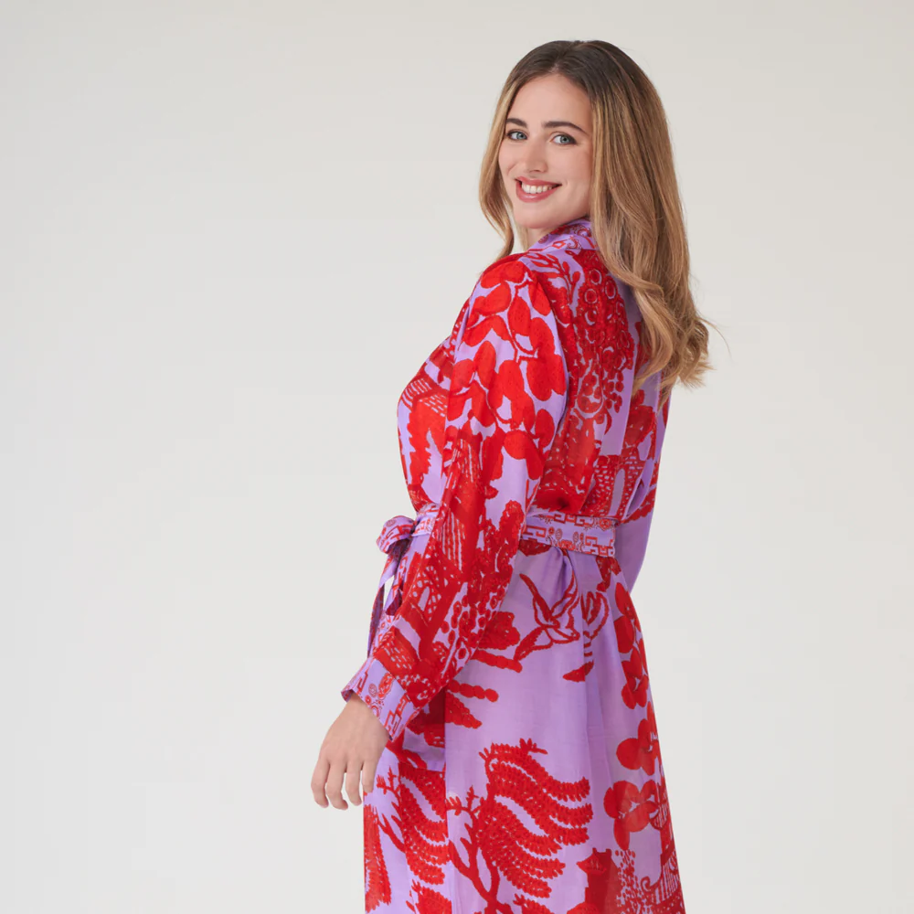 Violet Giant Willow Dressing Gown - Image 2