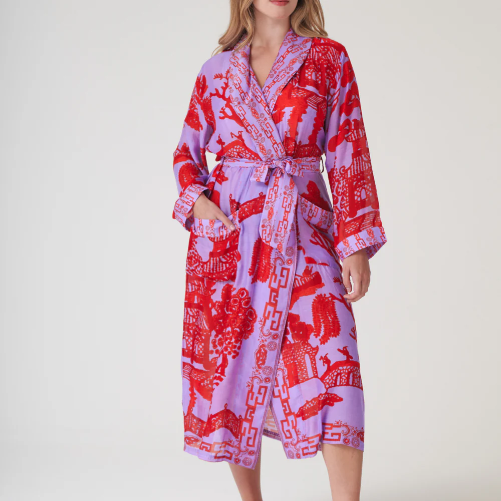 Violet Giant Willow Dressing Gown - Image 3