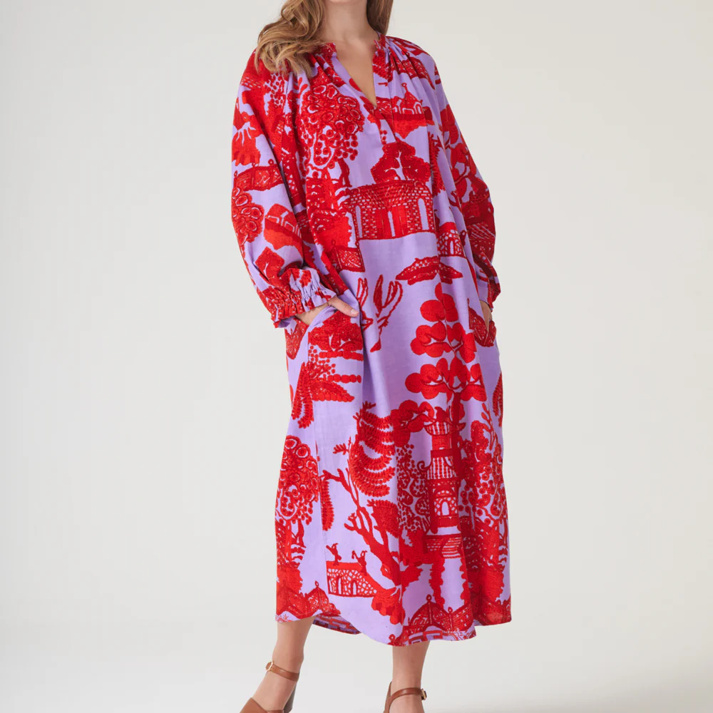 Violet Giant Willow Raglan Dress - Image 2