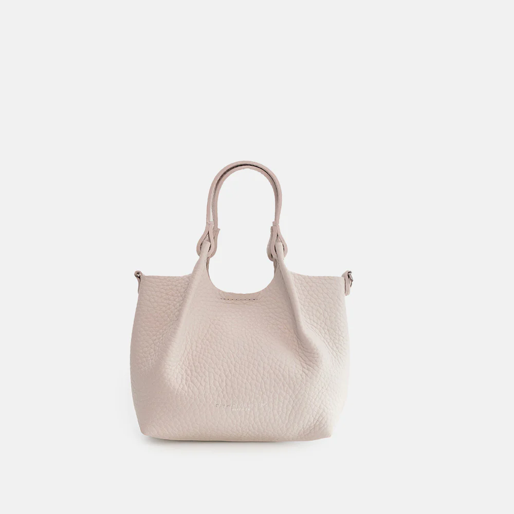 White Leather Dua Tote Bag - Image 3