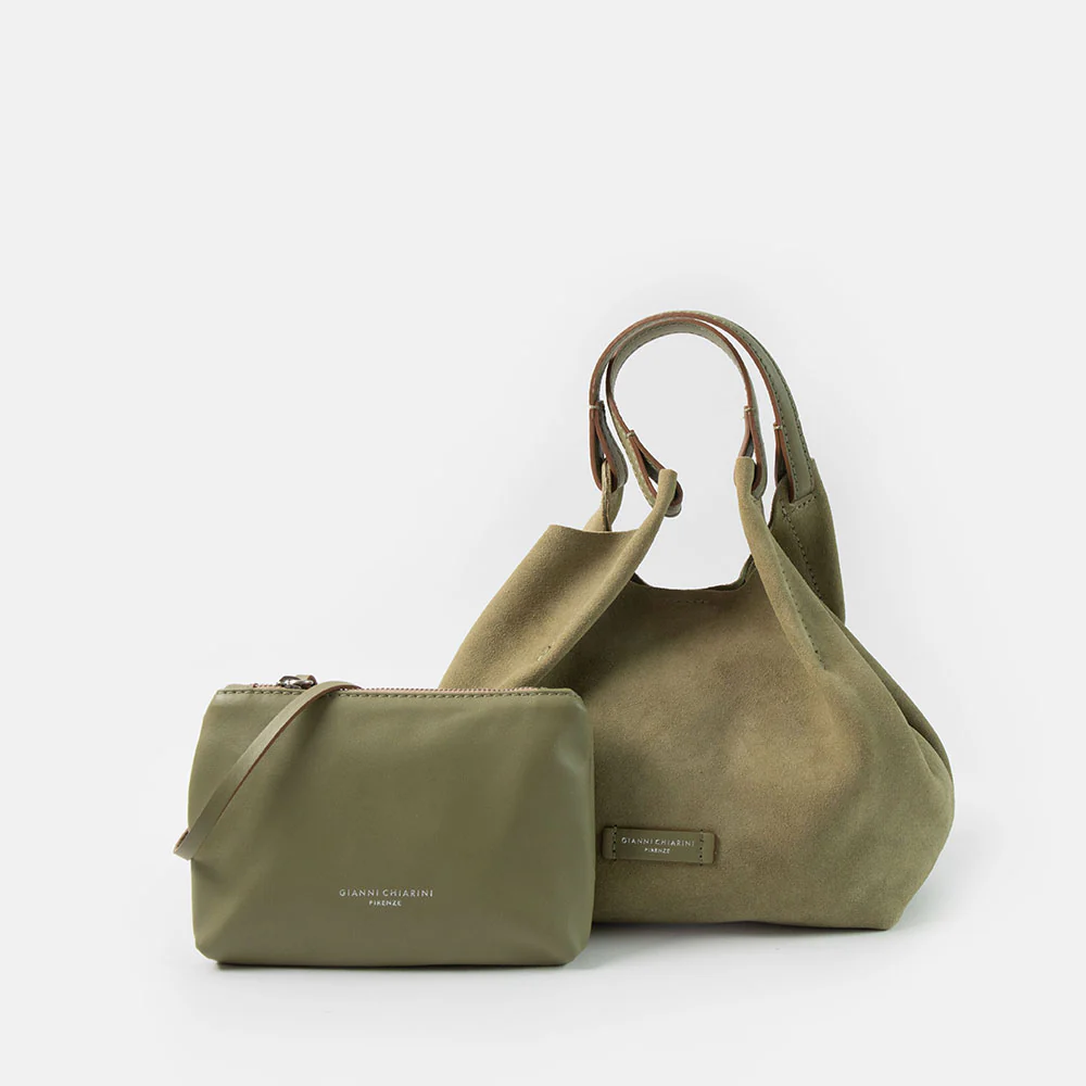 Willow Green Suede Dua Tote Bag - Image 2