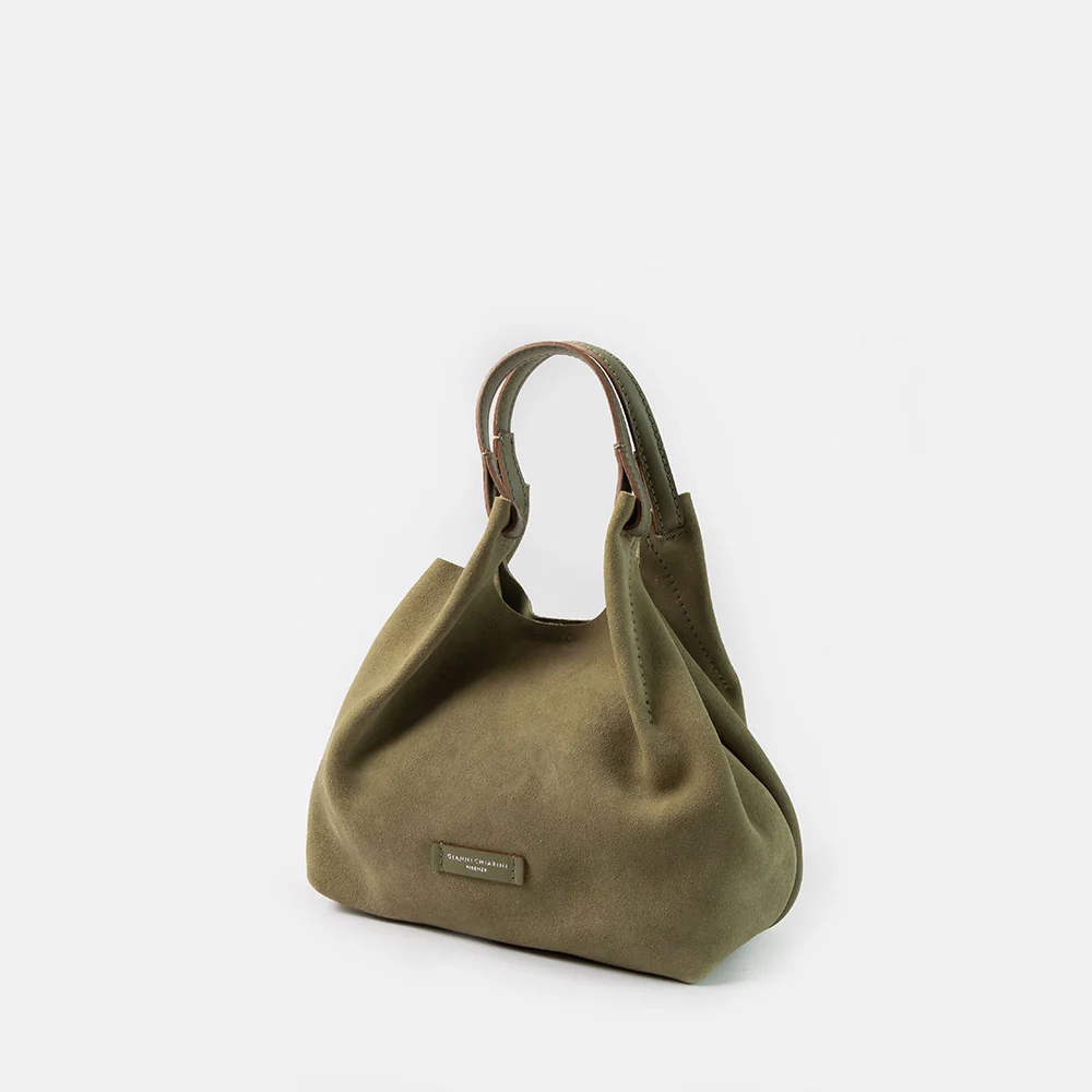 Willow Green Suede Dua Tote Bag - Image 4