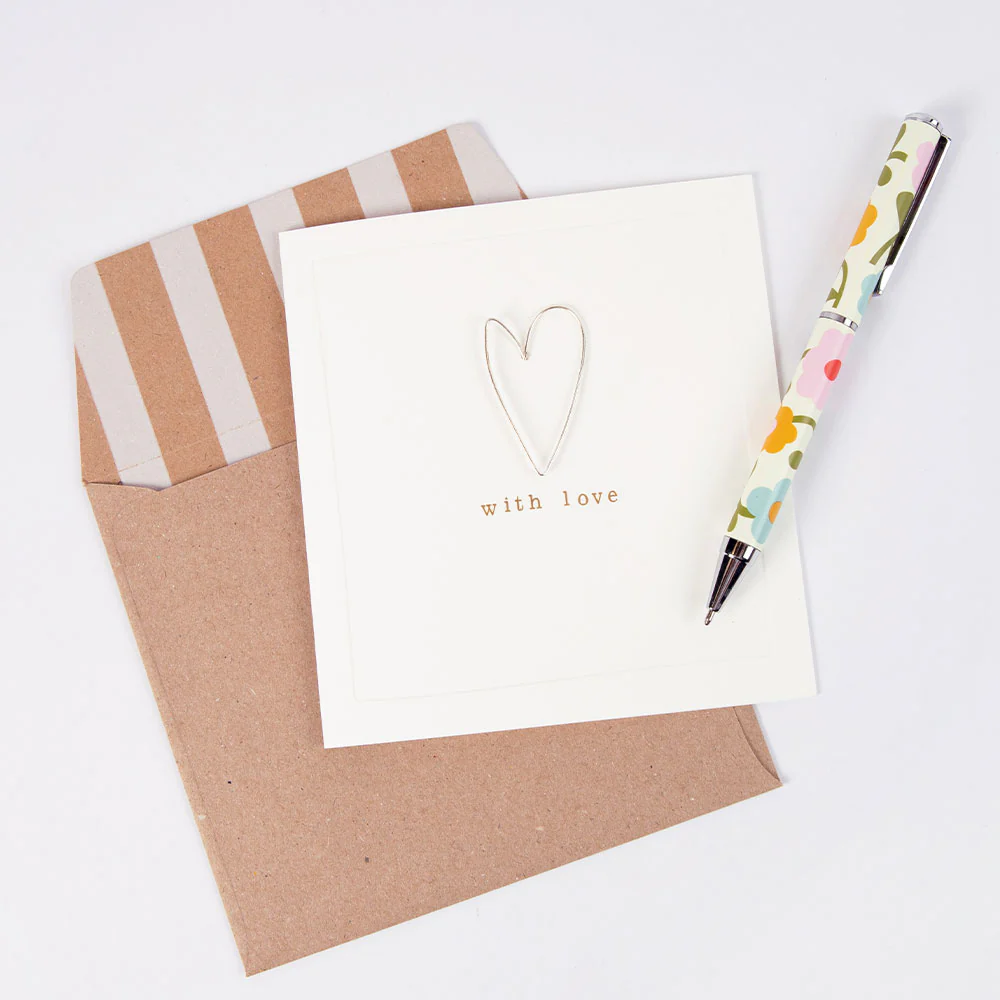 Wire Heart With Love Card - Image 2